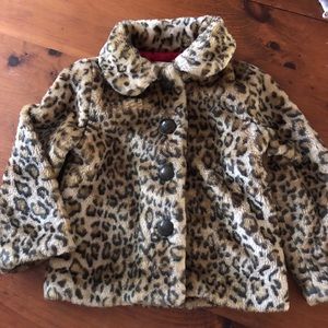 Fancy leopard print winter coat
